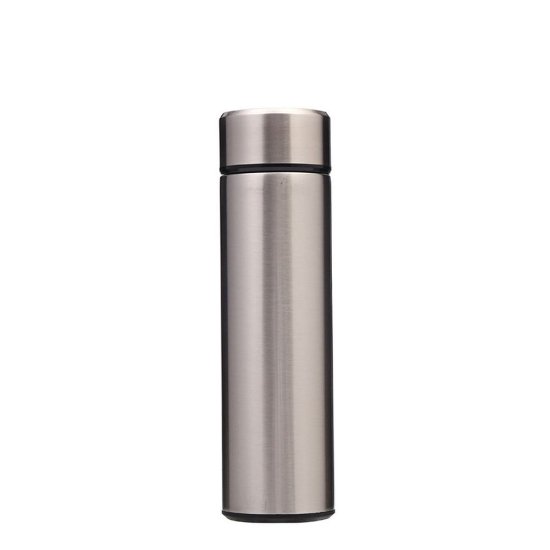 Termos boca sa prikazom temperature MJ SWB001, 0.4L, nehrđajući čelik, srebrna