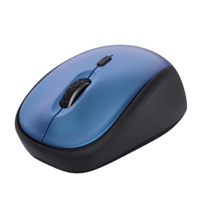 Miš TRUST Yvi+ Silent Wireless Mouse, optički, 1600dpi, bežični, USB, plavi
