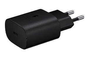 Kućni punjač SAMSUNG TA800, 25W Fast Charge USB-C, bez kabela, crni