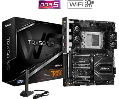 Matična ploča ASROCK TRX50 WS, Wi-Fi, AMD TRX50, DDR5, ATX, s. TR5