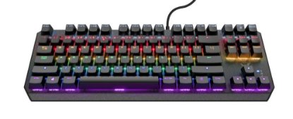 Tipkovnica TRUST GXT 834 CALLAZ, RGB, mehanička, crna, US Layout, USB