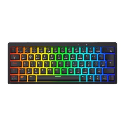 Tipkovnica EPOCH Kari, RGB, mehanička, bežična, BT, UK/HR layout, crna, USB