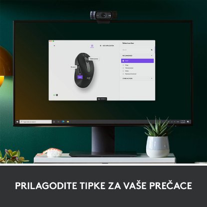 Miš LOGITECH M650, bežični, optički, 4000dpi, USB, BT, crni