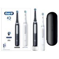 Električna četkica za zube ORAL-B iO4, Duopack, crna i bijela
