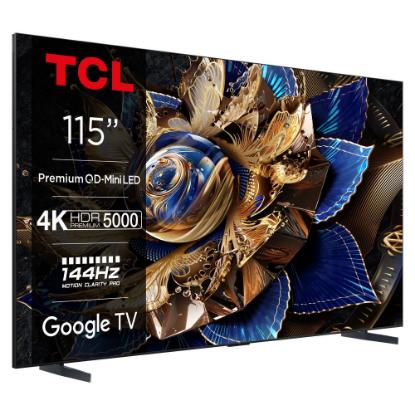 Mini-LED TV 115" TCL 115X955 MAX, Google TV, 4K UHD, 144Hz, DVB-T2/C/S2, HDMI, Wi-Fi, BT, USB, LAN - energetski razred G