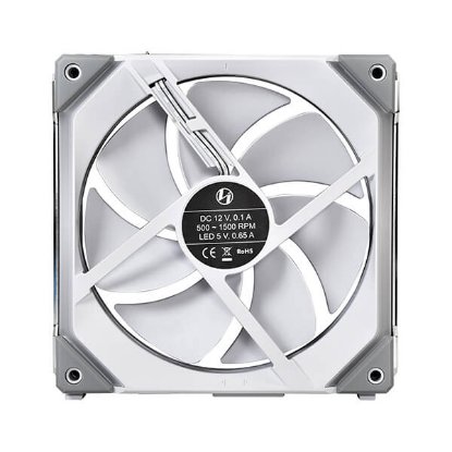 Ventilator LIAN LI Uni SL140 RGB, 140mm PWM, bijeli, 2 komada
