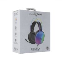 Slušalice WHITE SHARK GH-2342 Firefly, LED, crne
