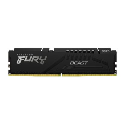 Memorija PC-51200, 32GB, KINGSTON Fury Beast Black KF564C32BBEK2-32, EXPO, DDR5 6400MHz, kit 2x16GB