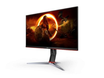Monitor 27" AOC Q27G2S, QHD, IPS, 155Hz, 1ms, 350cd/m2, G-Sync, pivot, crni