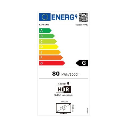 LED TV 55" SAMSUNG UE55CU7092UXXH, Smart TV, UHD 4K, DVB-T2/C/S2 , HDMI, Wi-Fi, USB, energetski razred G