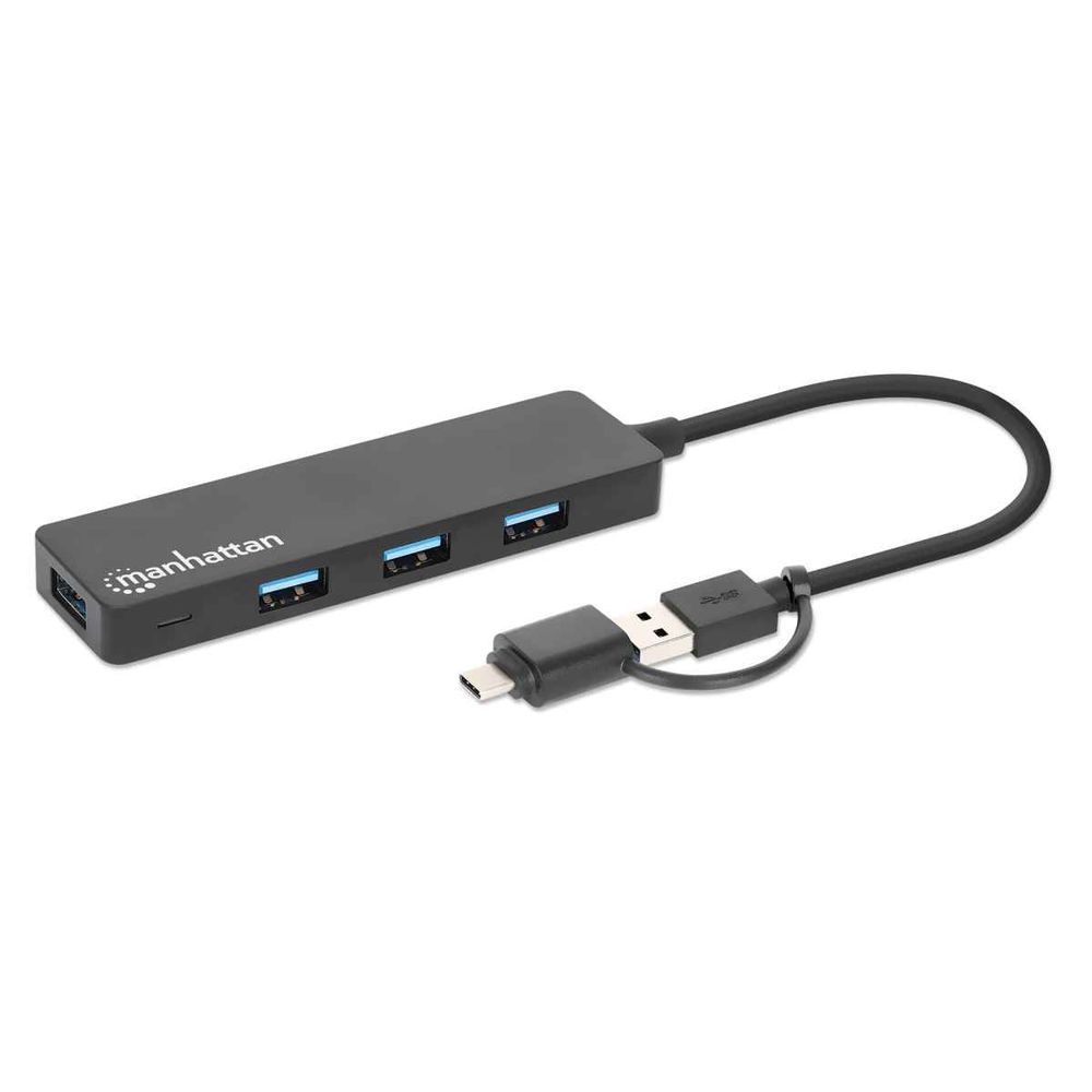 USB HUB MANHATTAN, 4-portni USB 3.2 Gen1, USB-C | Links