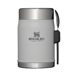 Posuda za hranu STANLEY Classic Legendary Food Jar + Spork, 0.4l, vilica-žlica, siva