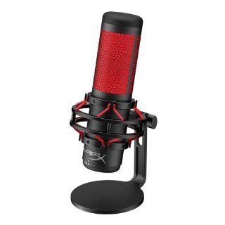 Mikrofon HyperX QuadCast HX-MICQC-BK, stolni, crno-crveni