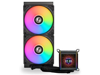 Vodeno hlađenje LIAN LI GALAHAD II LCD 280, ARGB, LCD ekran, CPU hlađenje, za Intel i AMD, crno
