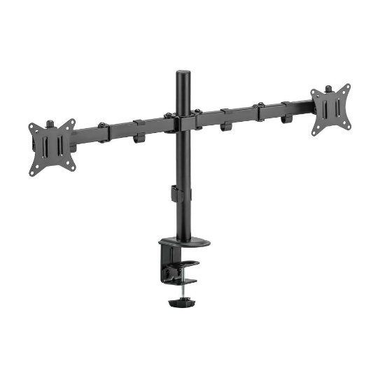 RABLJENI - Stalak za monitor SBOX LCD-352/2-2, stolni, do 32", za 2 monitora, crni