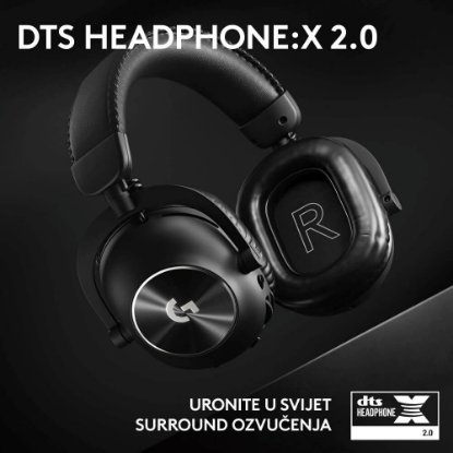 Slušalice LOGITECH G PRO X 2 Lightspeed, 7.1, bežične, crne