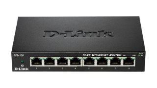 Switch D-LINK DES-108, 10/100 Mbps, 8-port
