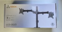 RABLJENI - Stalak za monitor SBOX LCD-352/2-2, stolni, do 32", za 2 monitora, crni