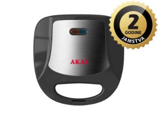 Toster AKAI ASM-178, 750W, preklopni, crni