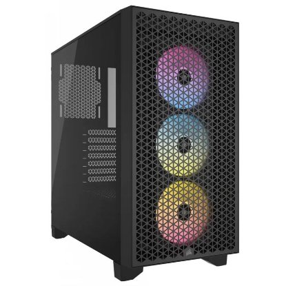 Kućište CORSAIR 3000D Airflow, RGB, window, MIDI, ATX, crno, bez napajanja