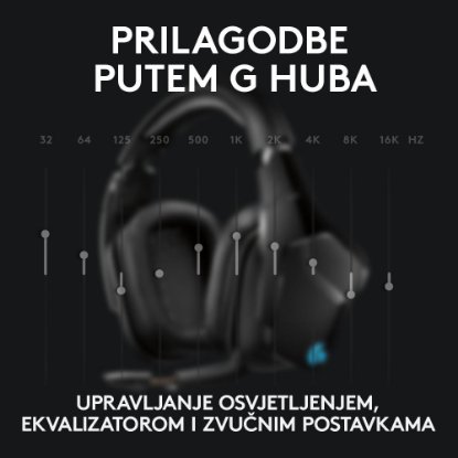 Slušalice LOGITECH Gaming Lightsync G935, 7.1, bežične, crne