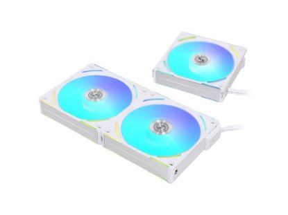 Ventilator LIAN LI Uni Fan AL120 V2 RGB PWM, 120mm, bijeli, 3 ventilatora, kontroler
