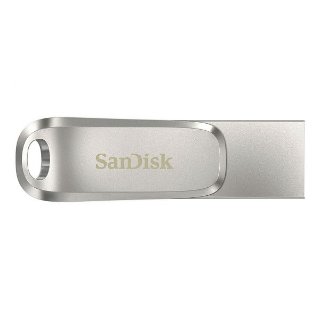 Memorija USB 3.1 FLASH DRIVE, 128GB, SANDISK Ultra Dual Drive Luxe USB-C, SDDDC4-128G-G46, srebrna