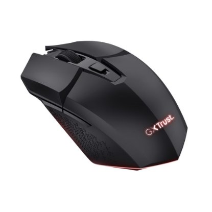 Miš TRUST i podloga za miš GXT 112 Felox, RGB, optički, bežični, 4800dpi, crni