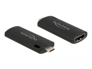 Adapter DELOCK, USB-C (M) na HDMI (Ž) Video Capture, 4K 30Hz, crni