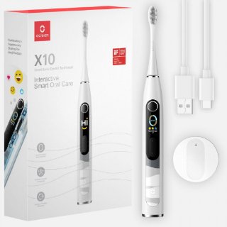 Električna četkica za zube OCLEAN X10, sonična, siva