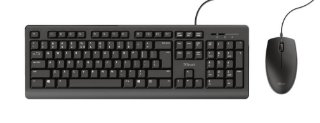 Tipkovnica + miš TRUST Primo, USB, UK layout, crna