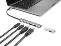 USB HUB DELOCK, USB-C na 2 USB-A 2.0, 1 USB-A 3.2 Gen 2, 1 USB-C 2.0, 1 USB-C 3.2 Gen 2