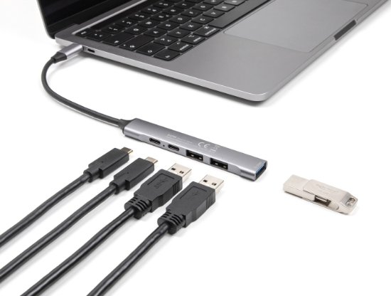 USB HUB DELOCK, USB-C na 2 USB-A 2.0, 1 USB-A 3.2 Gen 2, 1 USB-C 2.0, 1 USB-C 3.2 Gen 2