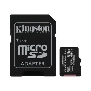 Memorijska kartica KINGSTON Canvas Select Plus Micro SDCS2/64GB, SDXC 64GB, Class 10 UHS-I + adapter
