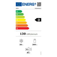 Hladnjak SMEG FAB28RDBLV5, retro, kombinirani, 153 cm, 244/26 l, energetski razred D, crni