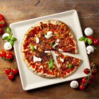 Pizza kamen DOMO DO161, 35x34 cm, bijeli