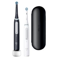 Električna četkica za zube ORAL-B iO4, Duopack, crna i bijela