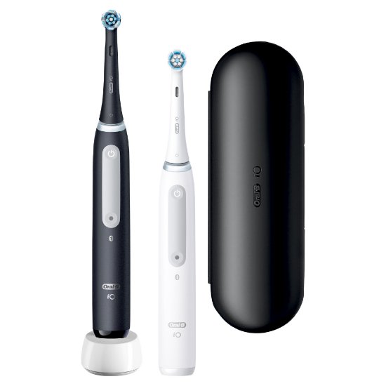 Električna četkica za zube ORAL-B iO4, Duopack, crna i bijela