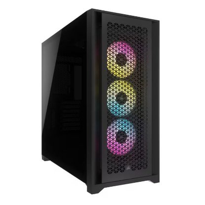 Kućište CORSAIR iCUE 5000D RGB Airflow, window, MIDI, ATX, crno, bez napajanja