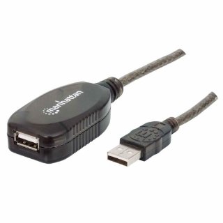 Kabel MANHATTAN, USB 2.0 USB-A (M) na USB-A (Ž), produžni, aktivni, 10.0m