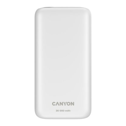 Mobilni USB punjač CANYON PB-301, 20W, 30000 mAh, bijeli