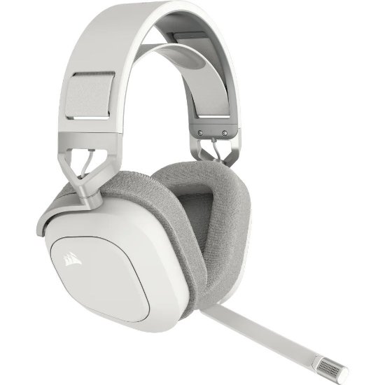 Slušalice CORSAIR HS80 Max Wireless, bežične, mikrofon, bijele