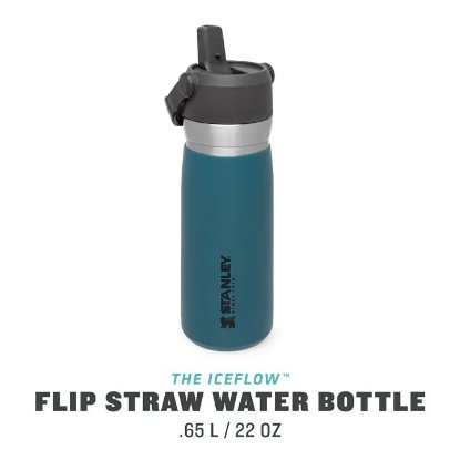 Boca STANLEY Classic Iceflow Flip Straw Water Bottle, 0.65l, plava