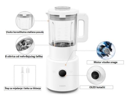 Blender XIAOMI MPBJ001ACM-1A, Smart, 1000 W, 1,6 l, bijeli
