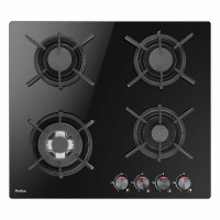 Ugradbena ploča AMICA PGCD6111AoB, plinska, 60 cm, 4 plamenika, WOK, staklokeramika, crna