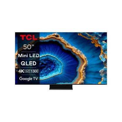 Mini LED TV 50" TCL 50C805, Google TV, 4K UHD, DVB-T2/C/S2, HDMI, Wi-Fi, USB, bluetooth, LAN, energetski razred G