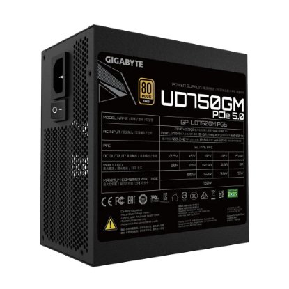 Napajanje 750W, GIGABYTE UD750GM PG5, 120 vent, 80+ gold, modularno