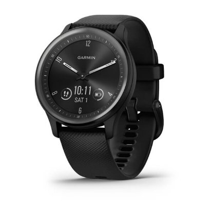 Pametni sat GARMIN Vivomove Sport, HR, GPS, multisport, crni/crni remen