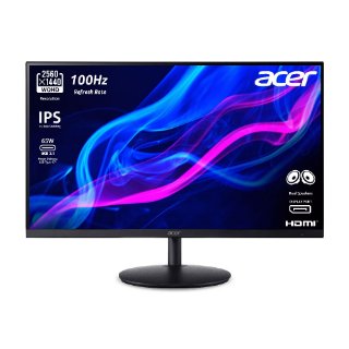 Monitor 31.5" ACER SH322QUABMIPHUX UM.JS2EE.A05, QHD, IPS, 75Hz, 4ms, 300cd/m2, zvučnici, crni