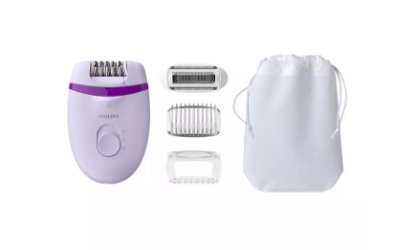Epilator PHILIPS Satinelle Essential s kabelom BRE275/00, bijelo-rozi